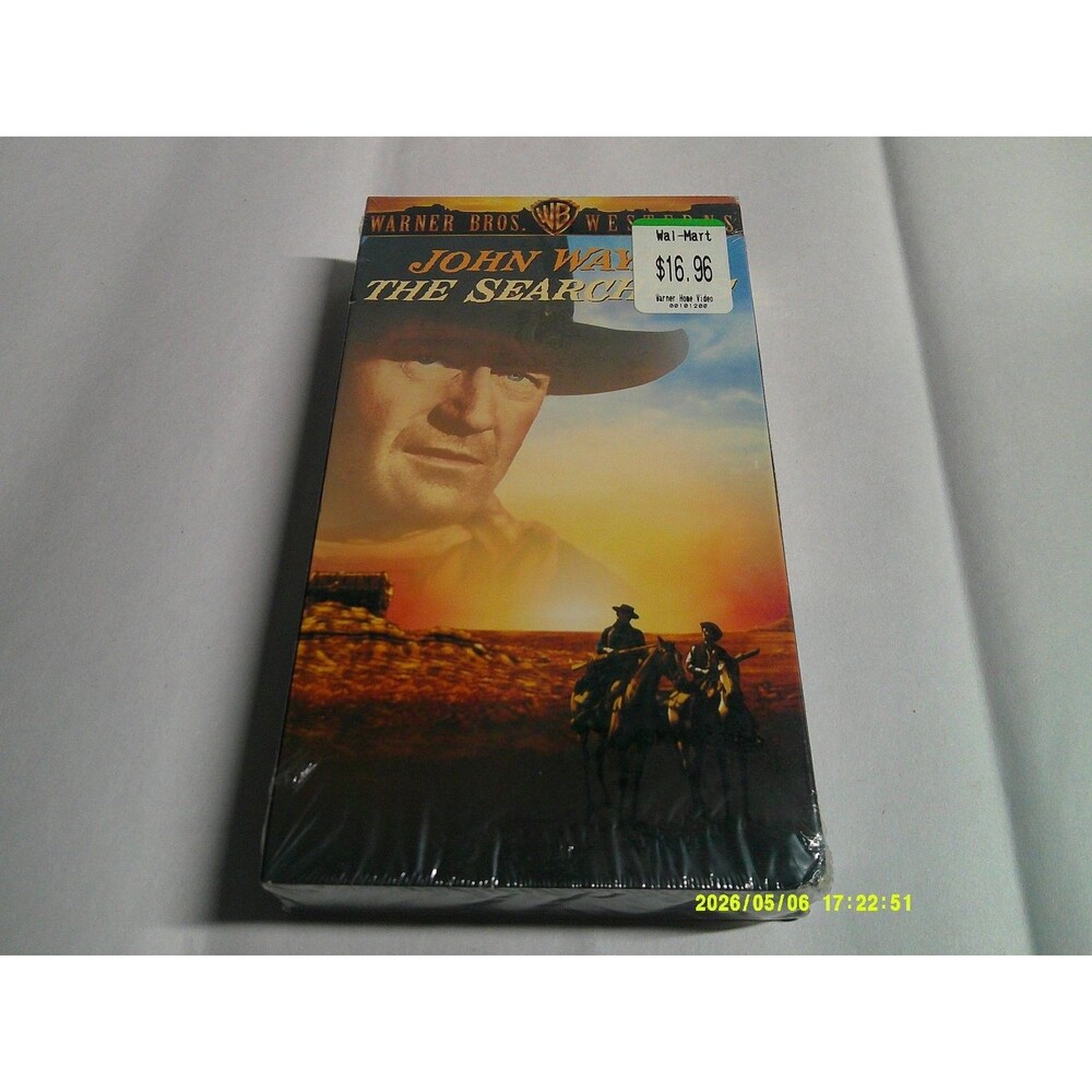 John Wayne The Searchers VHS Tape Sealed Warner Bros. Home Video Western Classic